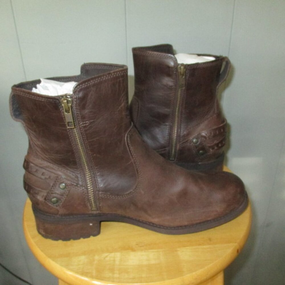 UGG Brown Leather Booties